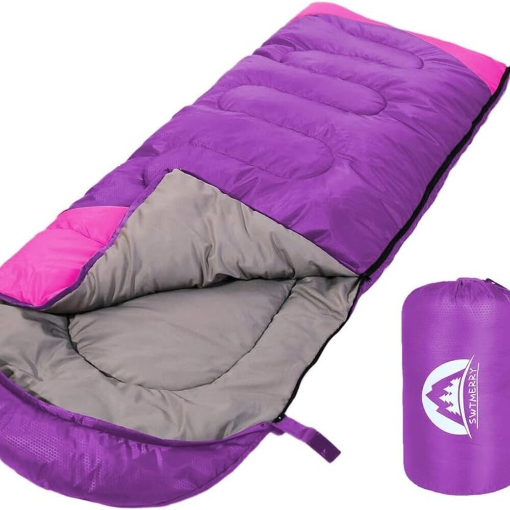 Sleeping Bag 3 Seasons Summer, Spring, Fall Warm & Cool Weather - Lightweight,Wa